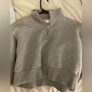 TNA. Cropped perfect cozy fleece  1/4 zip up